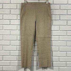 J. Jill Linen Stretch Khaki Tapered Pants NWT